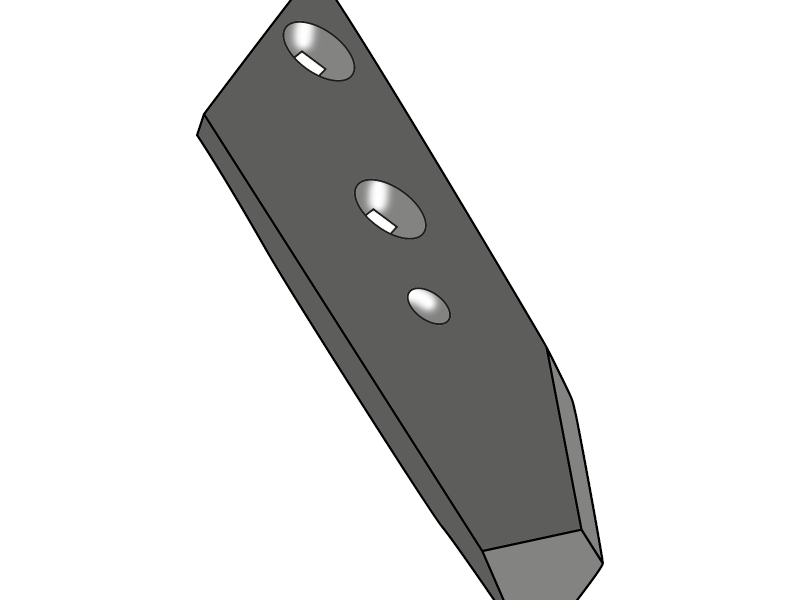 Schaarpunt B25 L - 12mm - links